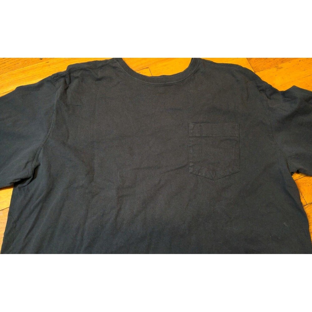 Redhead Long Sleeve Outdoors T Shirt Men's Size 2XL Ringer Neck Charcoal Cotton - Picture 3 of 5